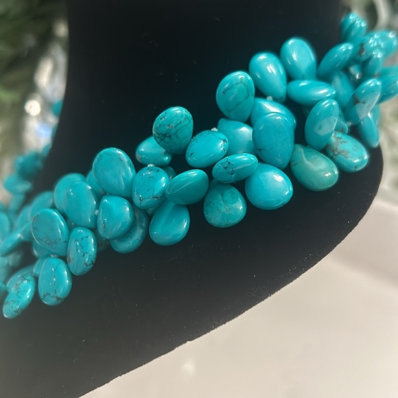 Turquoise Double Stranded Necklace - Picture 3 of 4